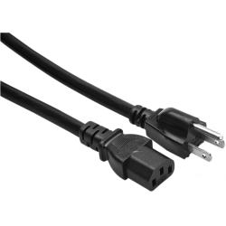 Power Cord ONLY for AC power supplies, 3 prong grounded, 1.2m